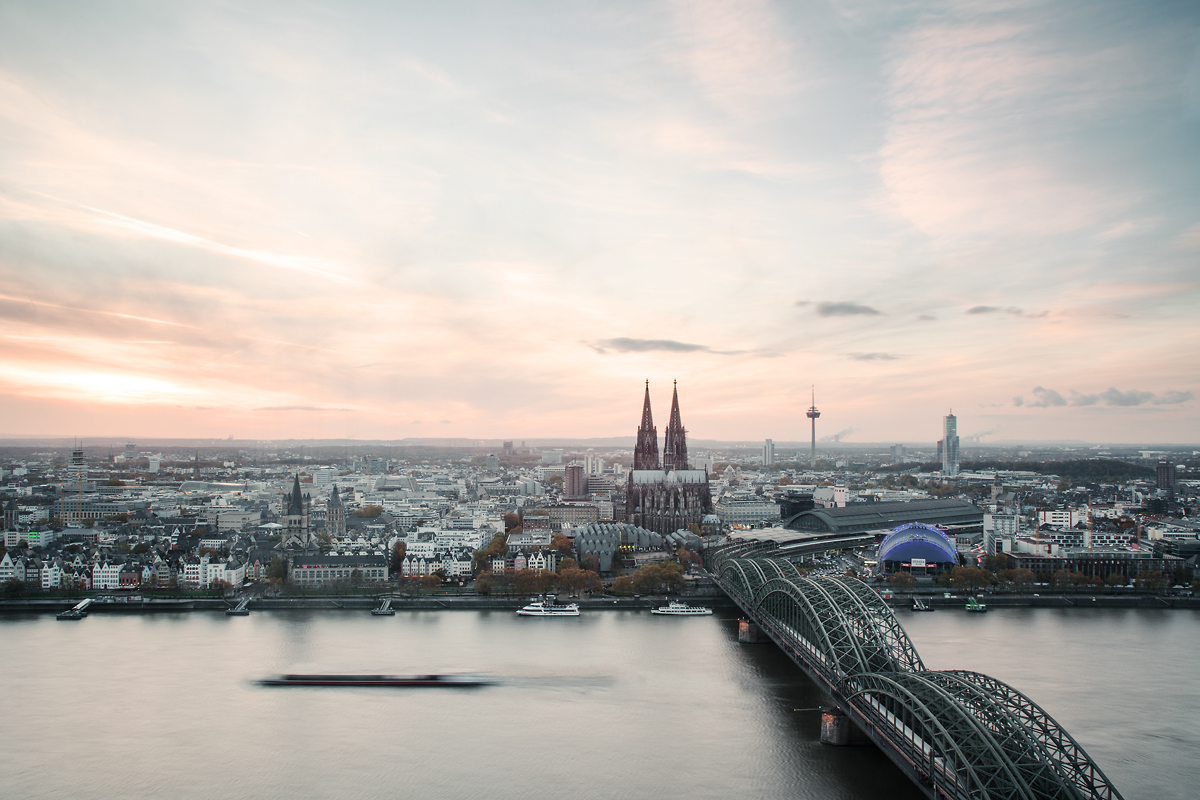 Köln Panorama mit Blick auf den Dom